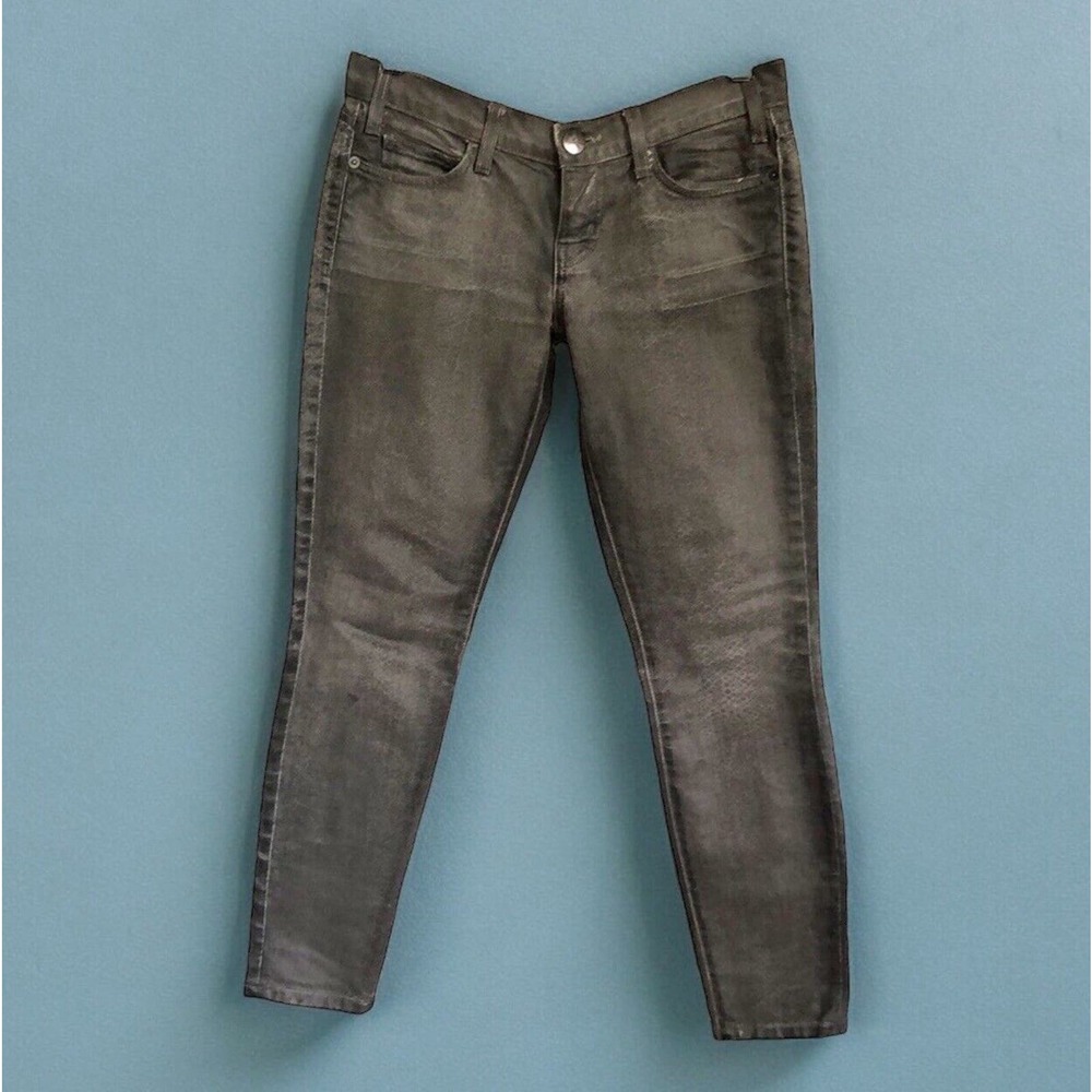 Current/elliottt gray snake pattern denim Skinny jeans Women’s Size 25